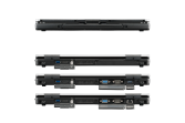 SANTIA Toughbook FZ55-MK1 FHD Toughbook FZ55 Full-HD - FZ55 HD assemblé sur mesure - Face avant et face arrière (baie modulaire arrière)