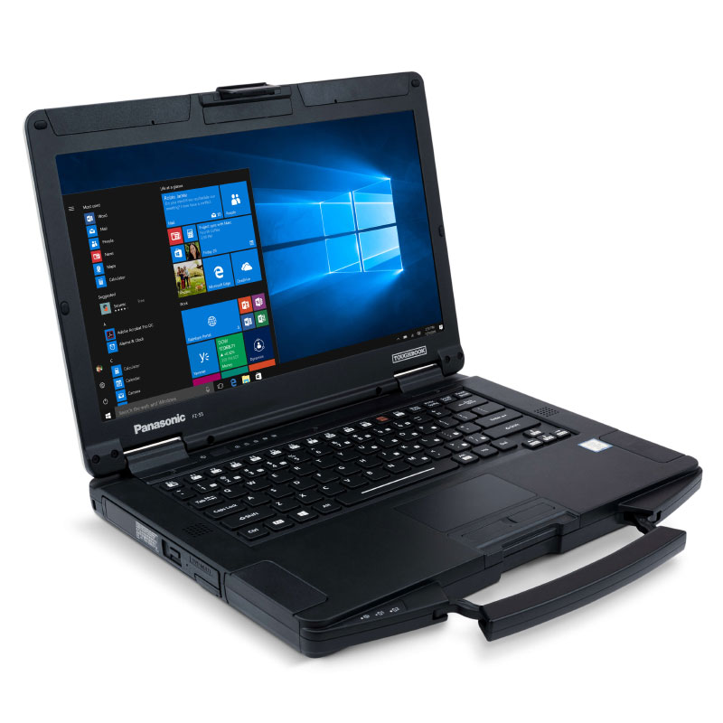 SANTIA Toughbook FZ55-MK1 FHD PC portable durci IP53 Toughbook 55 (FZ55) 14.0" - Vue avant gauche