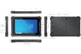 SANTIA Tablette KX-8D Tablette incassable, antichoc, étanche, écran tactile, très grande autonomie, durcie, militarisée IP65  - KX-8J
